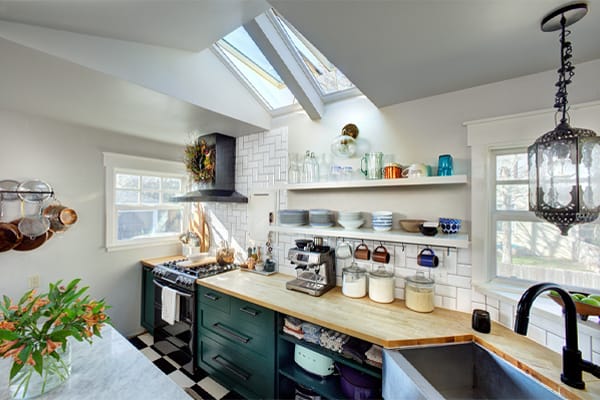 Kitchen vaulted ceiling TMB
