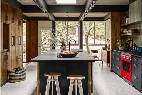 Modern kitchen skylight over island TMB