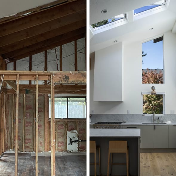 Mickey Trescot Kitchen before and after 590x590